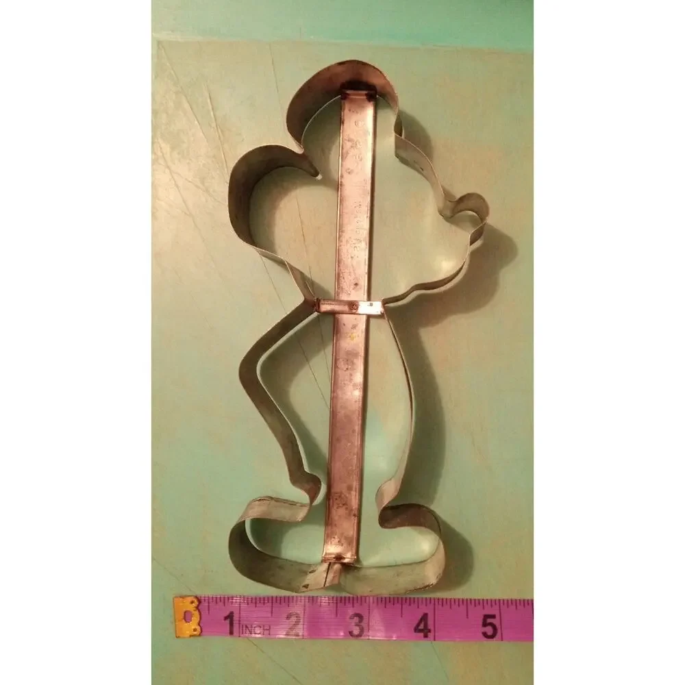 Vintage Disney Mickey Mouse Metal Cookie Cutter 7.25